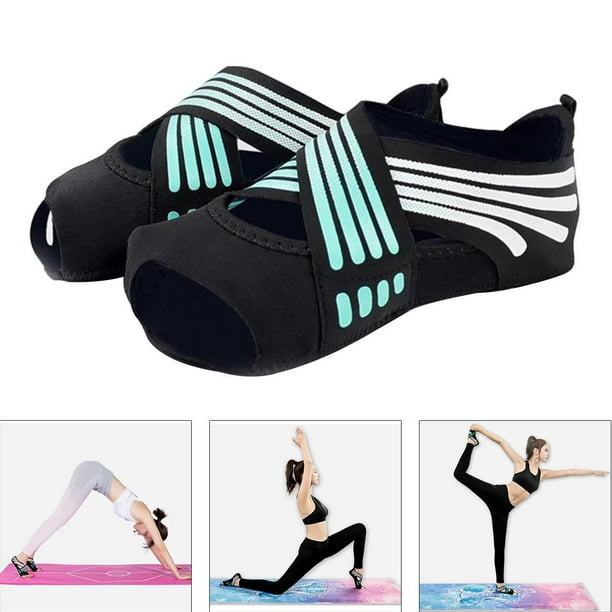 2 Calcetines Antideslizantes para Yoga para Mujer, Calcetines de Agarre  para Pilates, Cómodos Y Tran Yinane Calcetines de entrenamiento de baile