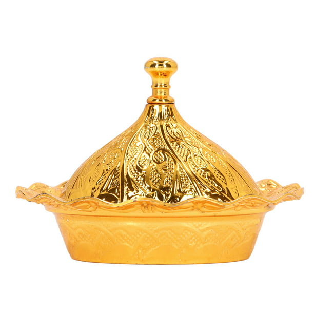Azucarero dorado Retro exquisito de aleación de Zinc, azucarero Vintage con  tapa para decoración de fiesta en casa y boda