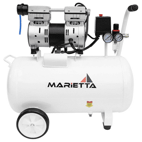 MARIETTA 1HP 50L: Compresor Libre de Aceite 50L 1HP 13 Gal. Compresor para Dental. Compresor de Aire para Pintar.