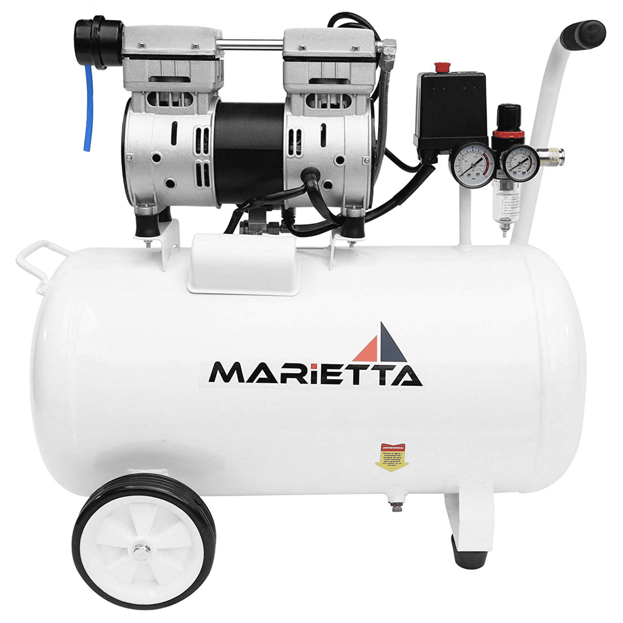 Marietta 1hp 50l: compresor libre de aceite 50l 1hp 13 gal. compresor para dental. compresor de aire para pintar.