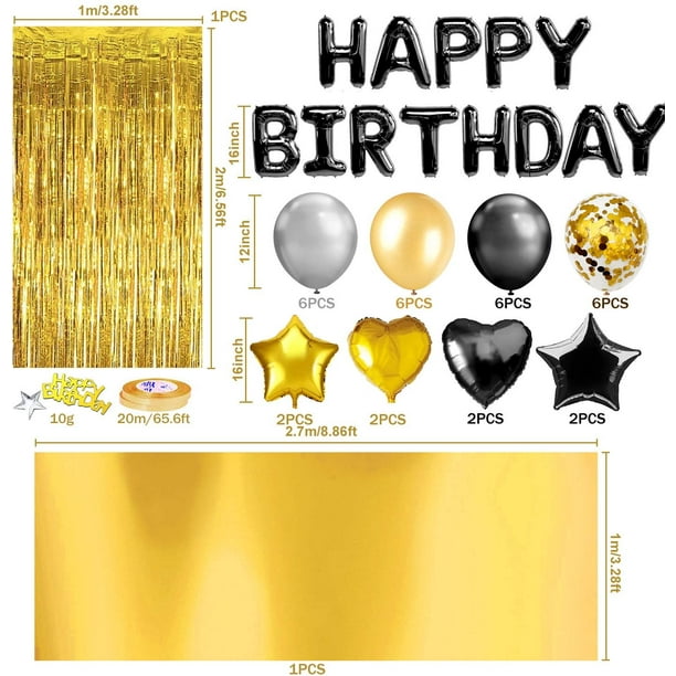 WQingot Cartel personalizado de feliz cumpleaños personalizado con nombre  de foto para mujeres, hombres, niños, oro rosa, negro, feliz aniversario