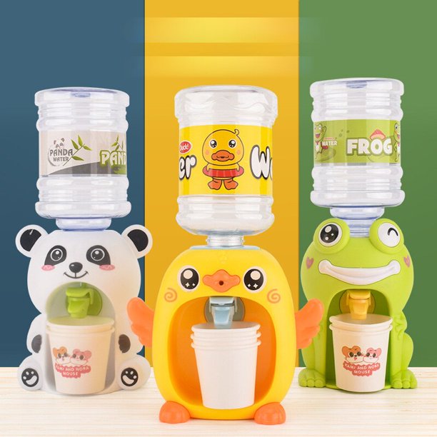 Mini Water Dispenser For Children Gift Cute Water Juice Milk Drinking  Fountain Simulation Cartoon Kitchen Toy