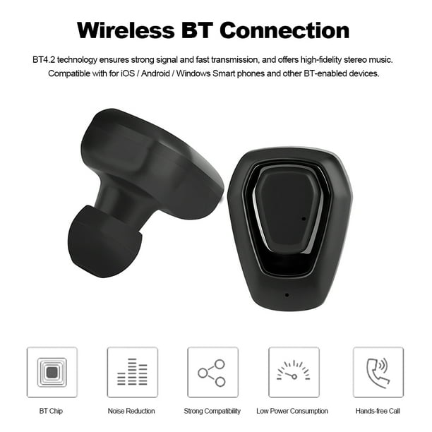 A7 TWS verdaderos auriculares inalámbricos Bluetooth auriculares invisibles  estéreo intrauditivos TFixol