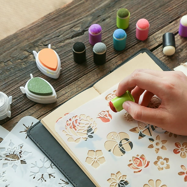 Divertido Kit Pintura Con Los Dedos, Pinturas Dedos Lavables Para Niños, 25  Colores, Almohadilla De Tinta Para Colorear Con Libro, Colorido Bricolaje