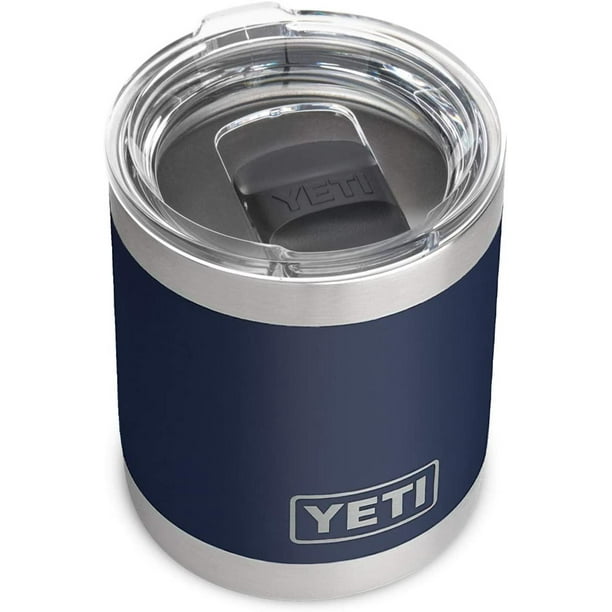 YETI Rambler - Vaso de acero inoxidable con tapa MagSlider, 10 onzas, color  blanco