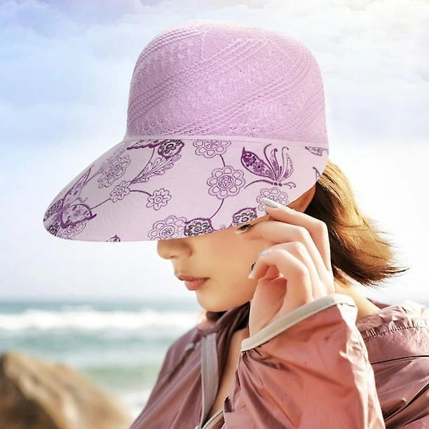 directorio farmacia hombro Sombreros de sol de verano para mujer, gorras de pesca de playa con  estampado Floral, gorras femeninas transpirables de ala ancha, protección  UV LingWen 9024715468918 | Walmart en línea
