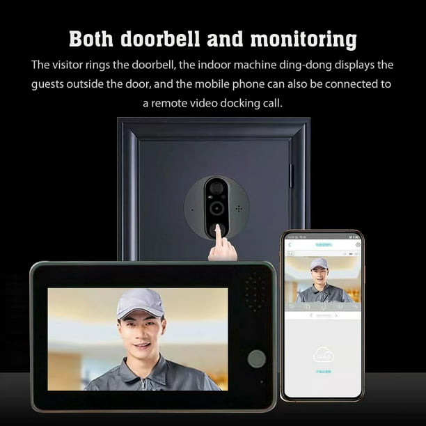 Tuya WiFi visor de la puerta de la puerta de la cámara de vídeo ojo Mirilla  Visor de puerta Digital - China Visor de mirilla de la puerta de WiFi, WiFi