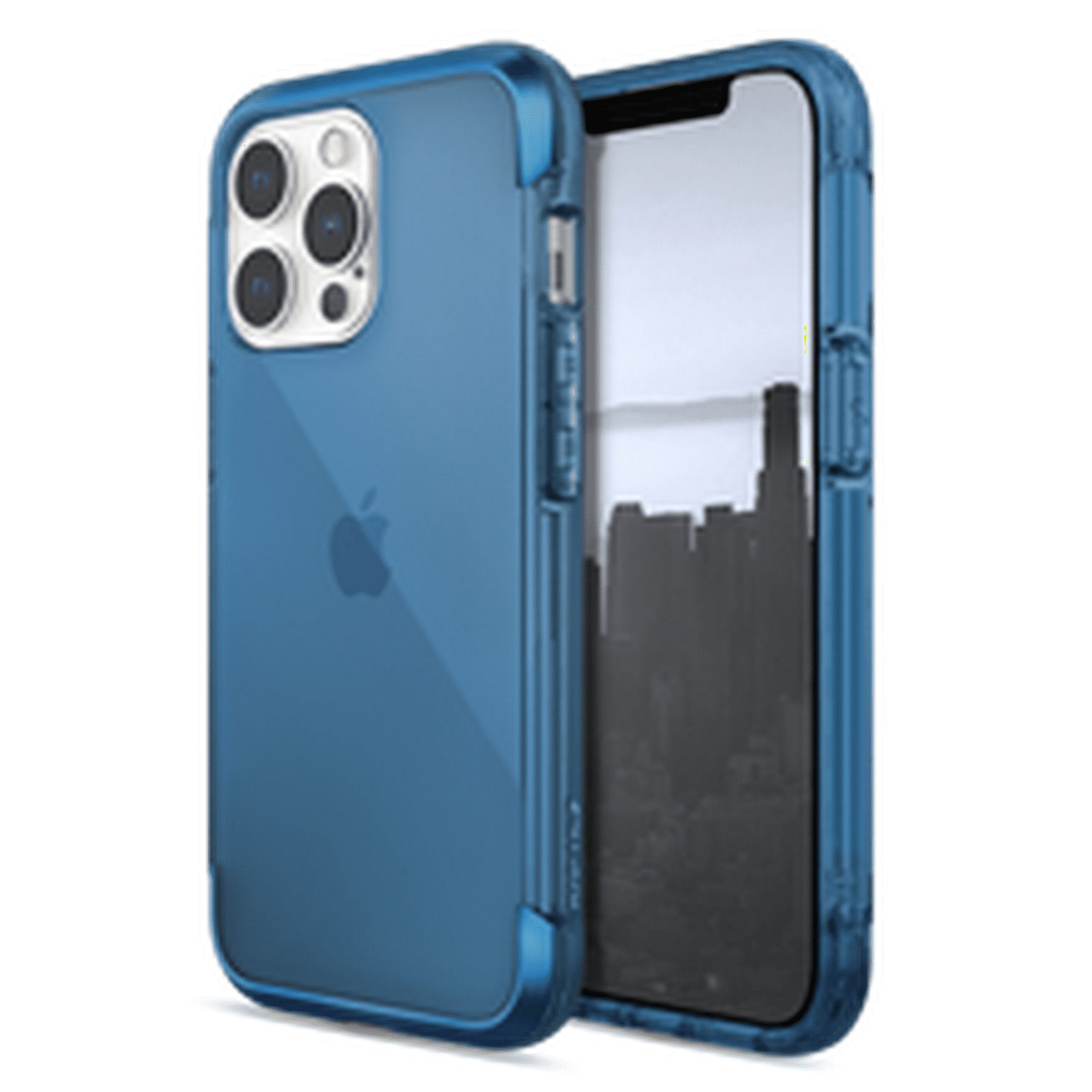 Raptic air funda uso rudo transparente para iphone 13 pro max blue raptic raptic air