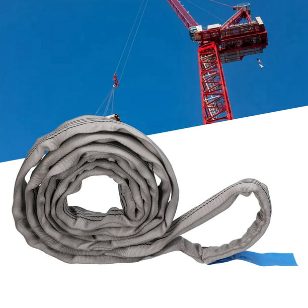 Levantamiento, eslingas web 3T carga resistencia al desgaste PES para  equipos de elevación (16.4 ft (16.40 pies))