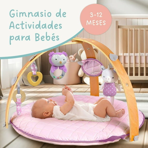Gimnasio para Bebe Violeta de Madera Montessori Premium - Gym para