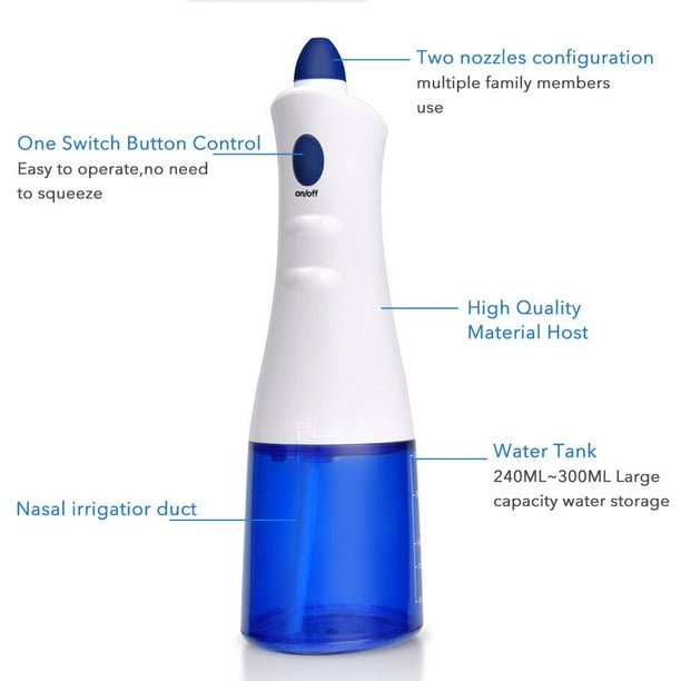 Botella De Lavado Nasal, Botella De Enjuague Nasal Neti Pot, Limpiador  Nasal, Juego De Irrigación Nasal Libre De BPA-Cuidado Nasal Para Rinitis,  Nariz