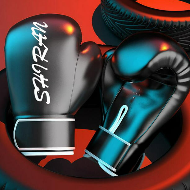 Guantes de práctica de boxeo para mujer 8oz_Negro Sharpla guantes de boxeo