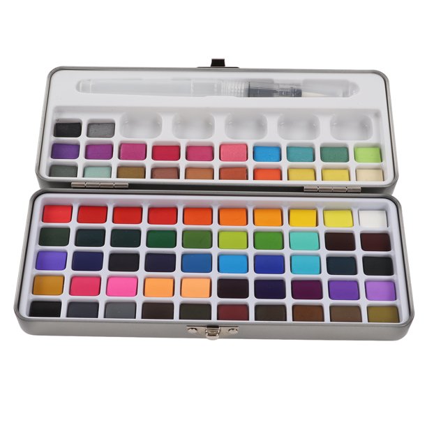 Acuarelas Profesionales, JIEHUA Set de Watercolor Portátil con 42