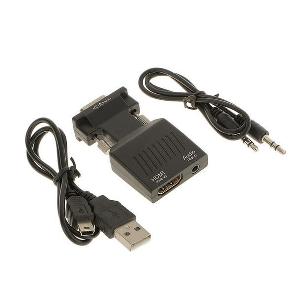 Adaptador VGA a HDMI, 1080P, Convertidor de Cable para Teléfonos Móviles,  Baoblaze