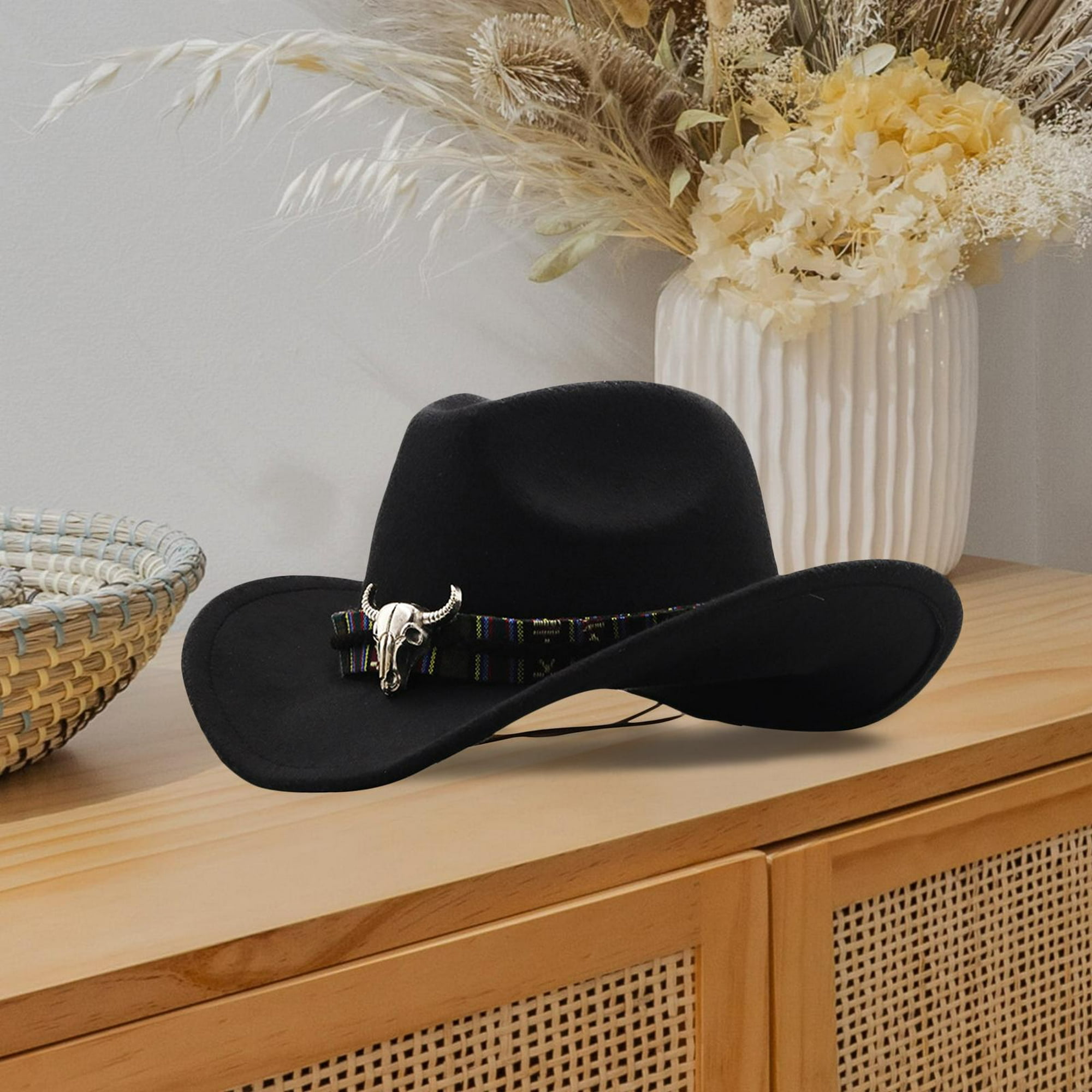 Moda Sombrero de vaquero occidental Accesorio de disfraces
