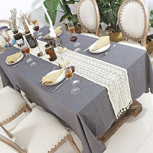 Camino de mesa con patrón de flores antimanchas, cubierta de mesa  Rectangular, decoración de mesa, mantel, mesa de comedor – Los mejores  productos en la tienda online Joom Geek