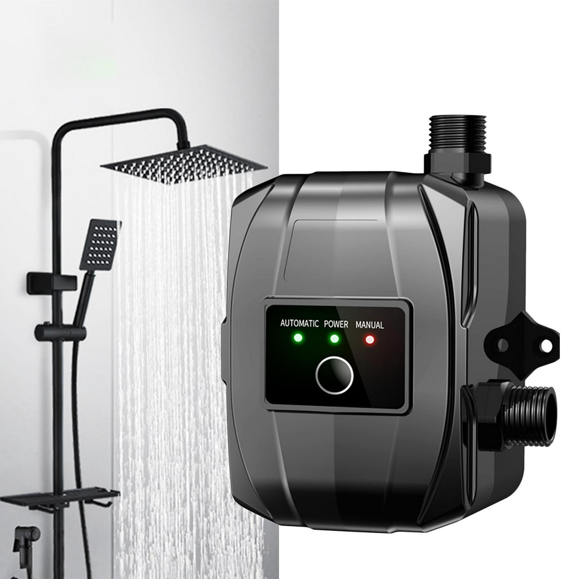  Bomba de refuerzo de ducha doble de 90 W, presión de agua,  interruptor automático con kit para vivienda hogar : Herramientas y Mejoras  del Hogar