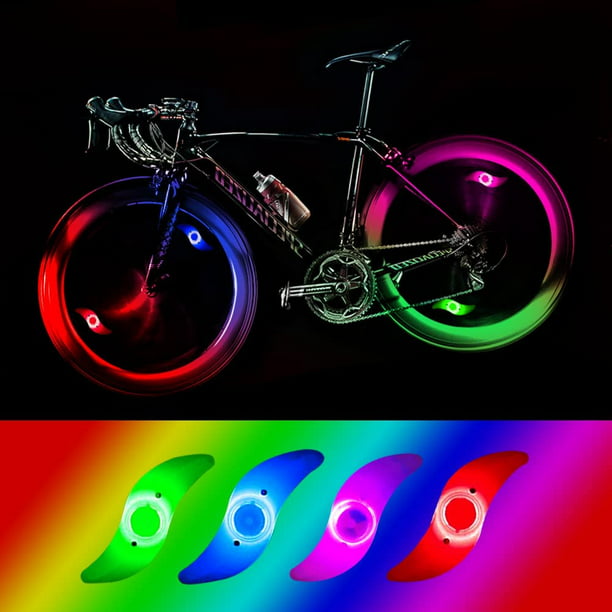 Luces LED para bicicleta con sensor de movimiento para llantas