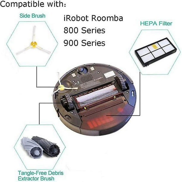 Herramienta limpiadora para cepillo lateral de Roomba serie 800
