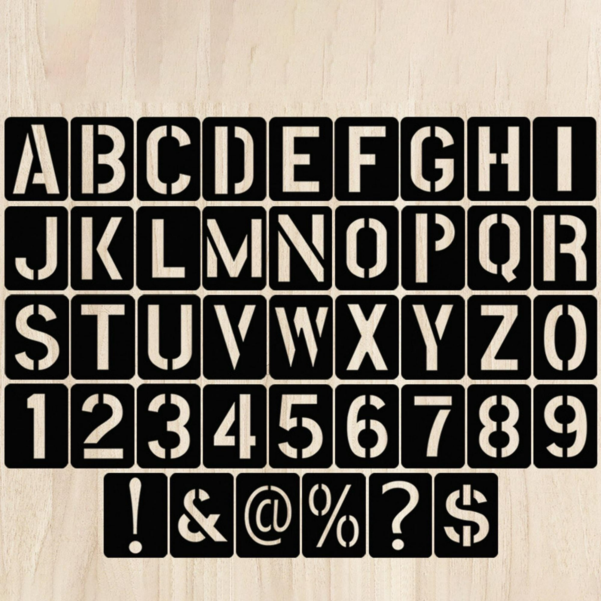 10 Uds plantillas de alfabeto reutilizables juego de plantillas de