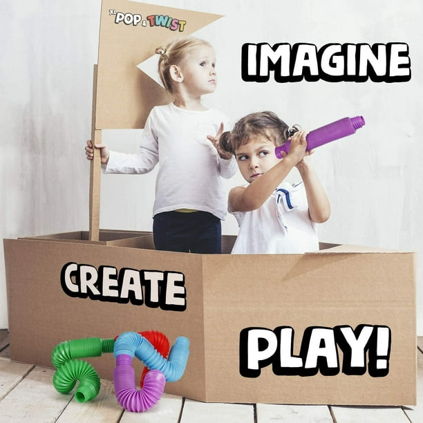 Juguetes sensoriales de tubos, juguetes para niños pequeños con habilidades  motoras finas, juguetes para niños sensoriales y juguetes de aprendizaje  Adepaton LRWJ287-2