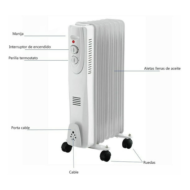 Piezas de radiador de aceite o calentador eléctrico, interruptor de  engranaje ajustable de temperatura con 3