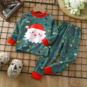 Conjunto de ropa de dormir para niños, ropa de dormir, Jersey, top, pantalones, pijama de Navidad, dibujos animados de dinosaurios, pijamas para bebés, niños y niñas, invierno, otoño