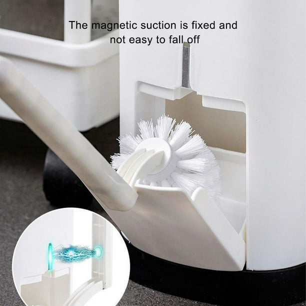 Ounissouiy Cubo de basura de plástico blanco innovador para inodoro cubo de  basura de baño multiusos eficiente y duradero Suministros de limpieza para