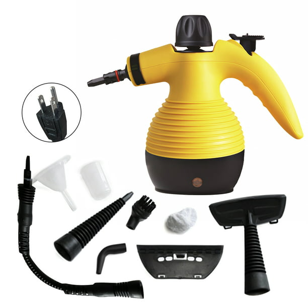 Autolavadora Limpiador de vapor de mano portátil de 2500 W, máquina de  limpieza a vapor presurizada de alta temperatura con cabezales de cepillo  para muebles de cocina, baño y coche