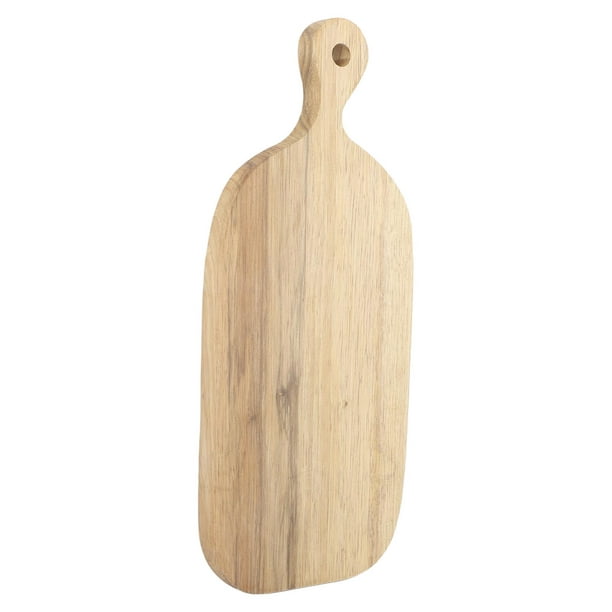 Tabla de cortar de madera de goma con mango de 15 x 9 pulgadas, tabla de  servir de madera con asa, tabla de cortar para cocina en casa, hornear