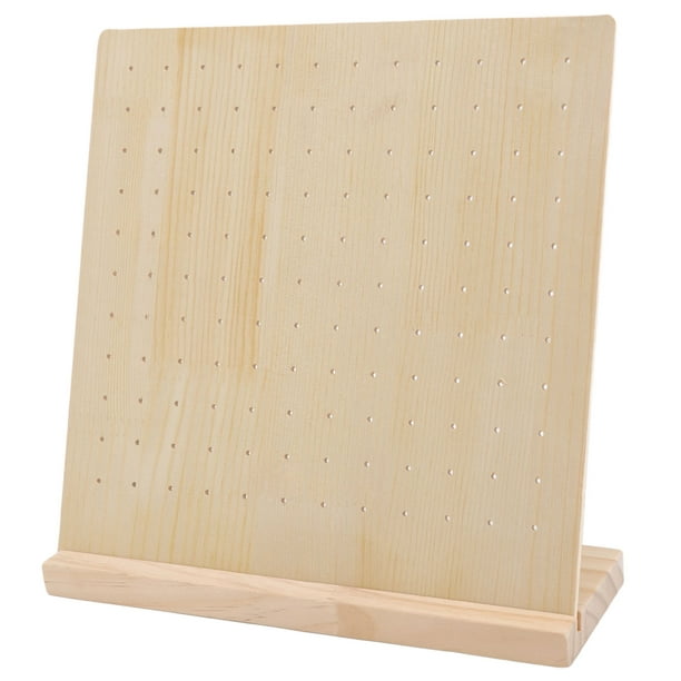 Estante de tablero perforado de madera / Organizador de pared para