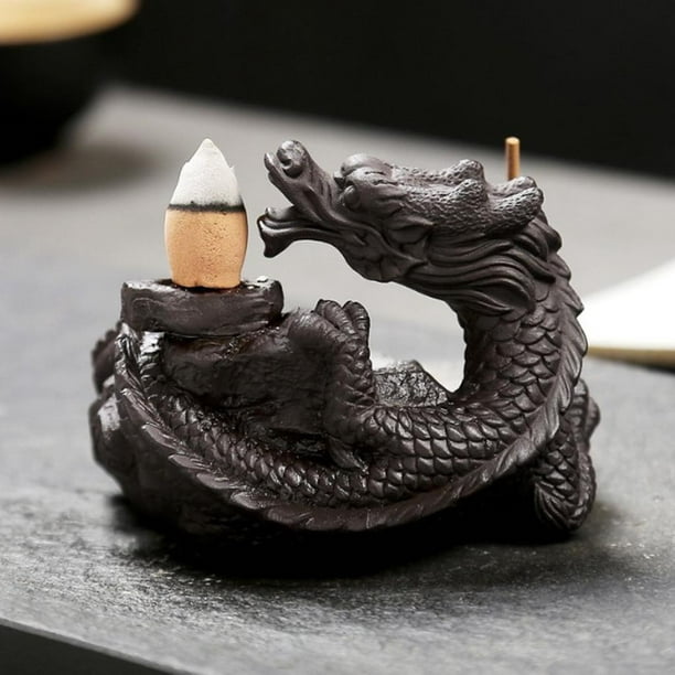 Quemador de incienso de cerámica, soporte de conos de bobina, palo de  incienso budista, decoración del