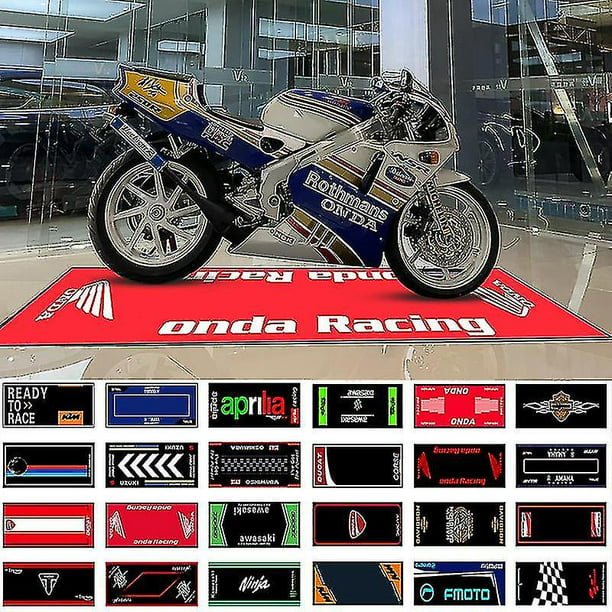 60X200Cm (caliente); A1 Tapete de exhibición de motocicleta Alfombra  antideslizante Racing Moto Alfombras para Honda Kawasaki Yamaha Bmw Suzuki  Piso Decoración del hogar Esteras Vhermosa BST3047156
