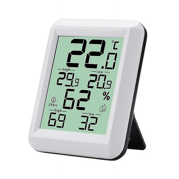 Medidor De Temperatura Ambiente Humedad Termometro Higrometro Digital  Preciso
