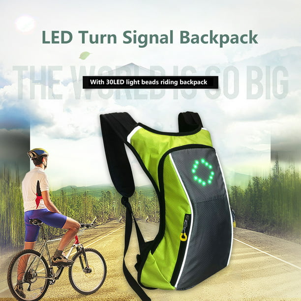 Mochila LED de seguridad con señal de giro para bicicleta, mochilas  impermeables recargables para bicicleta Tmvgtek Para estrenar