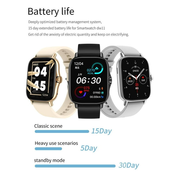 Reloj Inteligente Compatible con Teléfonos iPhone y Android 2022 Ver.,  HUAKUA 1.69 Relojes para Hom HUAKUA