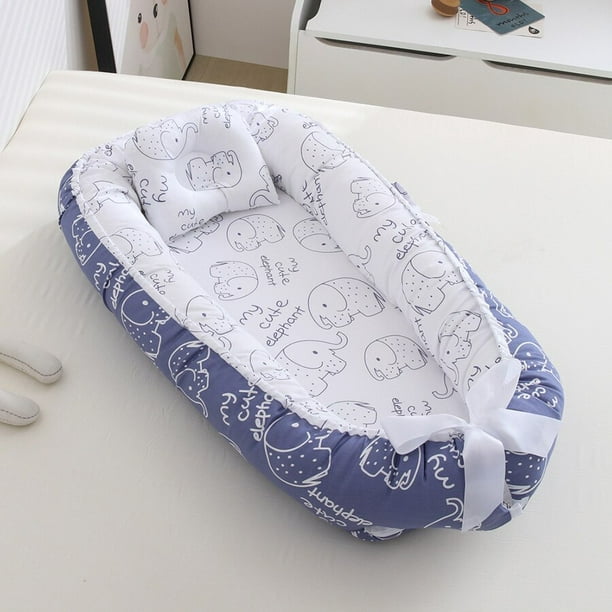 Cama nido suave portátil para bebé, cuna plegable de viaje para dormir,  cuna parachoques para bebés y recién nacidos Fivean unisex