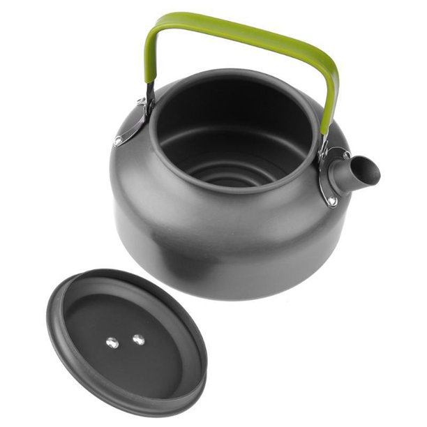 Juego de ollas para acampar, 12 piezas, utensilios de cocina para acampar,  juego de cocina para acampar, juego de tazas para ollas para acampar,  diseño aerodinámico Jadeshay A