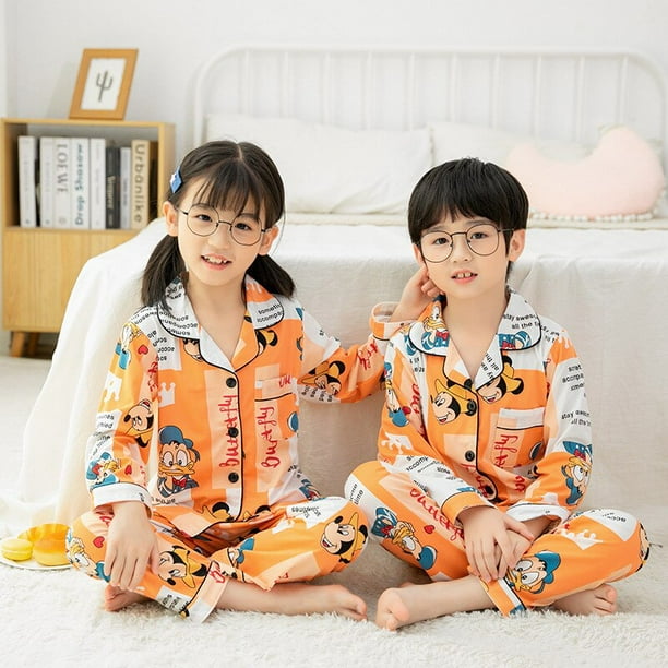 Disney mickey mouse Niños Pijamas Otoño Ropa de manga larga para niños Ropa dormir Pijamas zhangyuxiang CONDUJO | Bodega Aurrera línea