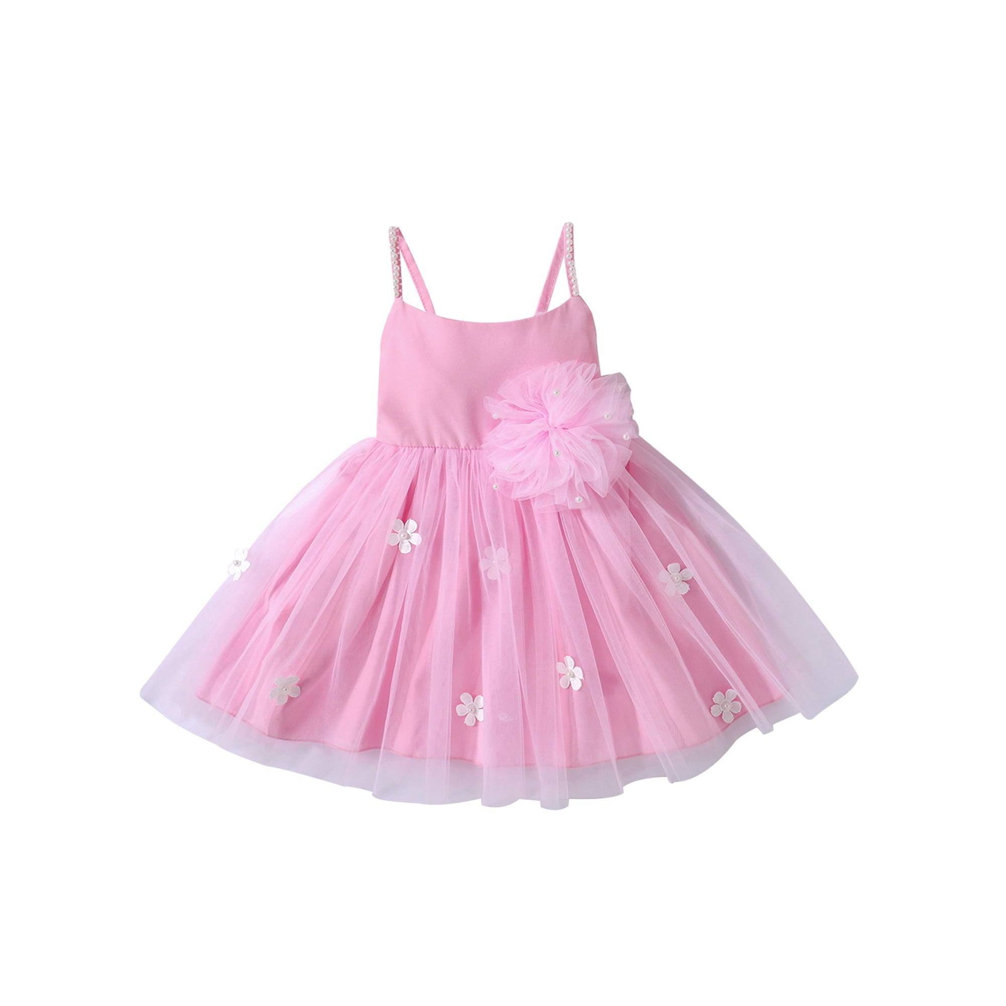 Enaguas de niña de tul rosa, vestido de tutú de princesa para niñas, enaguas  de niña de flores, enaguas cortas para niñas, vestido de enaguas para niñas  -  México