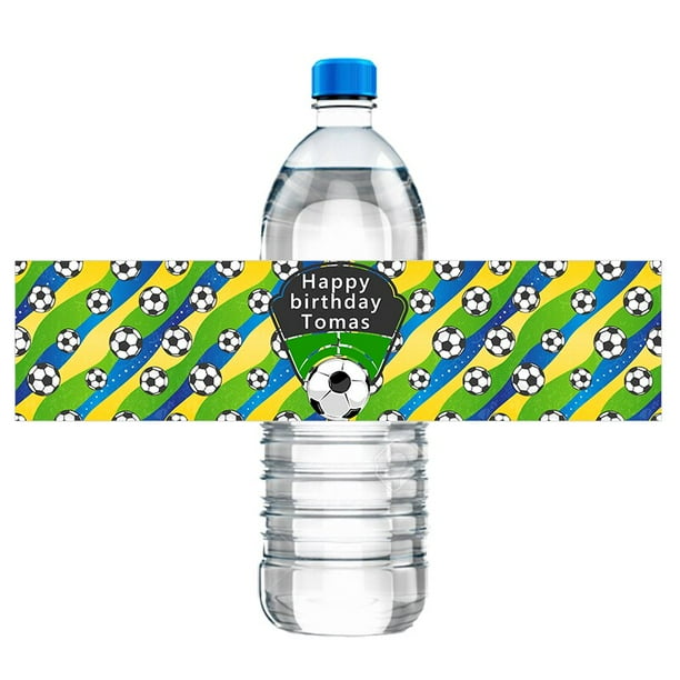 Botella de agua personalizada de fútbol para niños