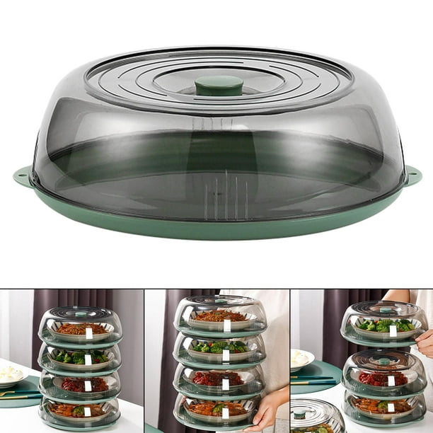 Protector contra salpicaduras para microondas Cubierta para microondas para  alimentos Tapa sin BPA Protector contra salpicaduras para microondas para  más platos Zhivalor 222540-1