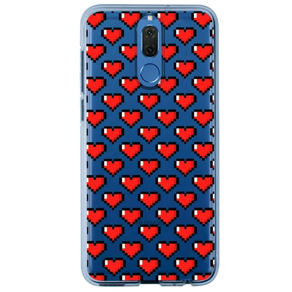 funda para huawei mate 10 lite con diseño corazones pixel instacase love collection