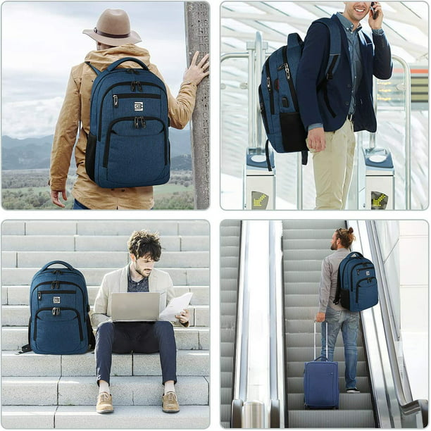 Mochila de viaje para laptop, mochilas escolares extra grandes para  adolescentes y niños, mochila resistente al agua con puerto de carga USB,  bolsa de