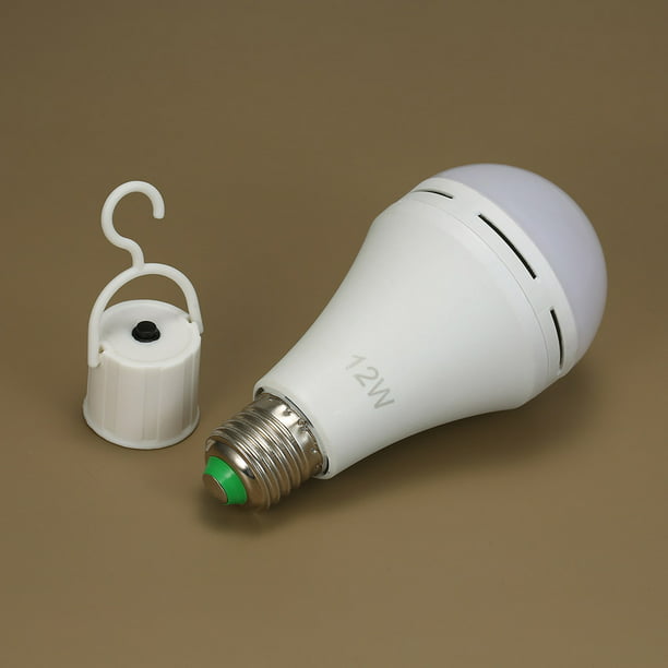 Bombilla recargable de emergencia, bombillas LED equivalentes a 15 W 120 W,  luz de emergencia de 6000 K para corte de energía, bombilla LED recargable