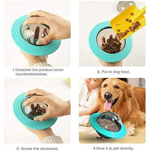 Juguete interactivo para perros, juguetes de bolas de limpieza de