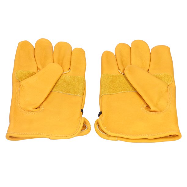  KIM YUAN Guantes de trabajo de cuero, antideslizantes y  resistentes a la suciedad, perfectos para jardinería, construcción,  motocicleta