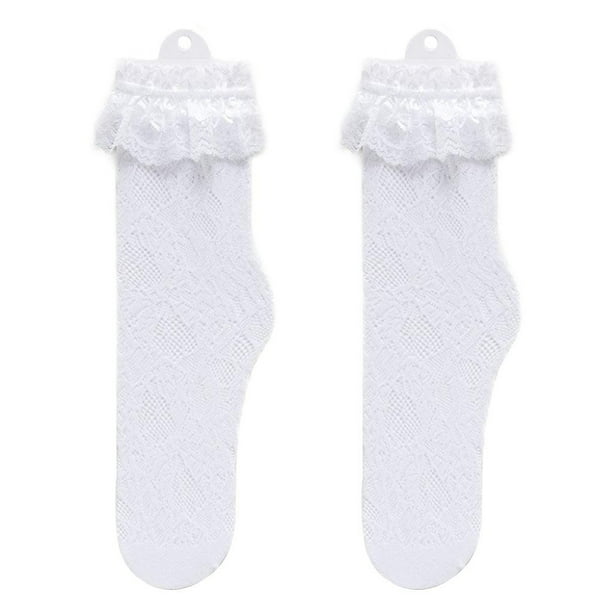 Las mejores ofertas en Calcetines Blancos de encaje para De mujer