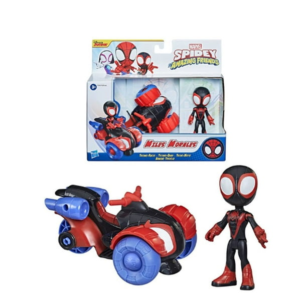  Spidey and His Amazing Friends Spidey Web Crawler, figura de  acción de Spidey a escala de 4 pulgadas y vehículo incluido, juguetes de  superhéroes preescolares de Marvel : Juguetes y Juegos