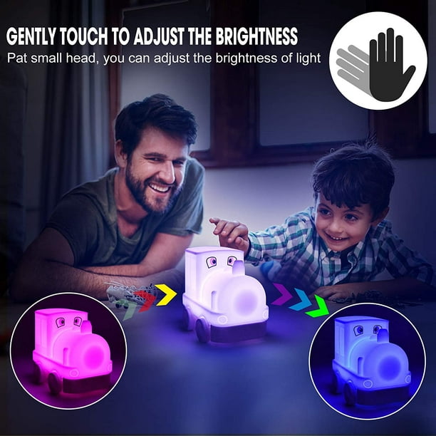 Luz Nocturna LED con Sensor táctil de silicona para niños, bebés